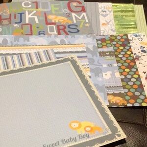 Baby Collection Loose Scrapbook Paper Bundle